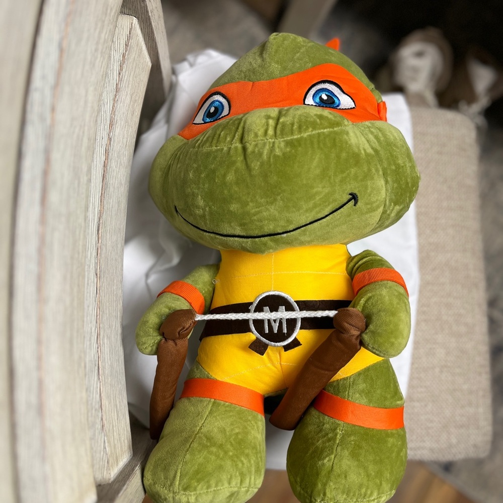 Teenage Mutant Ninja Turtle , NIP, Michelangelo, No Tags, Plush, 16.5x10x8” - Picture 10 of 11